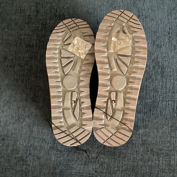 Fleece lined platform mules - Picture 3 of 5